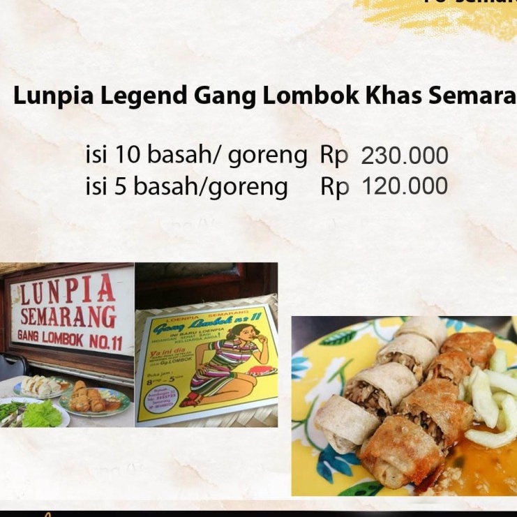 

lumpia gg lombok isi 10 semarang