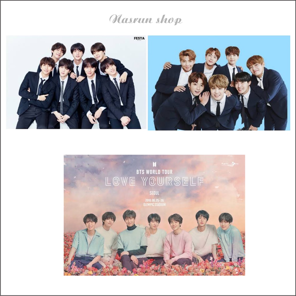 poster terbaru artis kpop korea bts hiasan dinding kekinian wallpaper