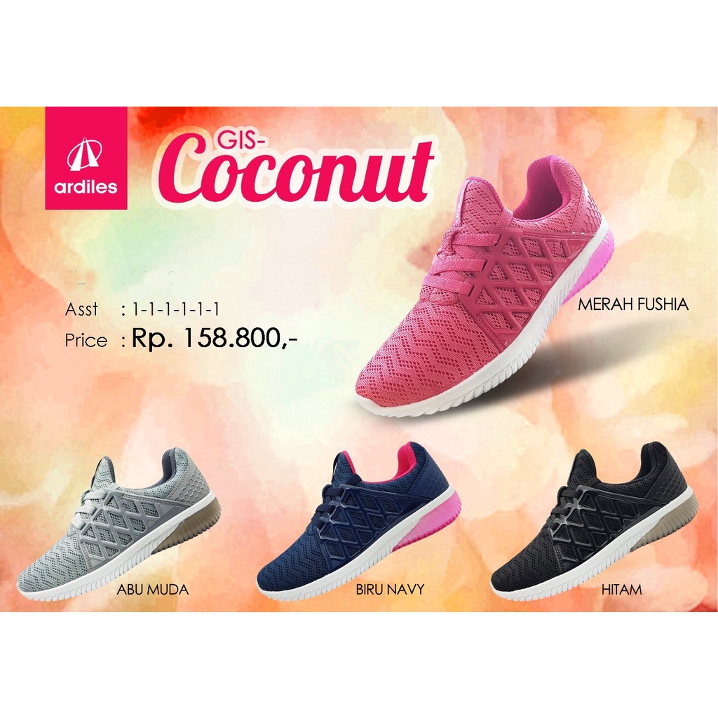 ARDILES COCONUT 3 WARNA Size33-40 OBRAL LASTCALL SALE SEPATU CUCI GUDANG HABISIN STOK