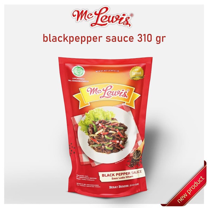 

Mc Lewis Black Pepper Sauce 310gr – Saus Lada Hitam