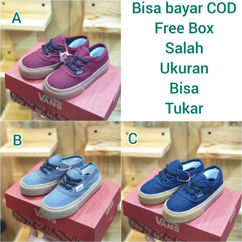 Sepatu Anak Vans Tali Grade Original