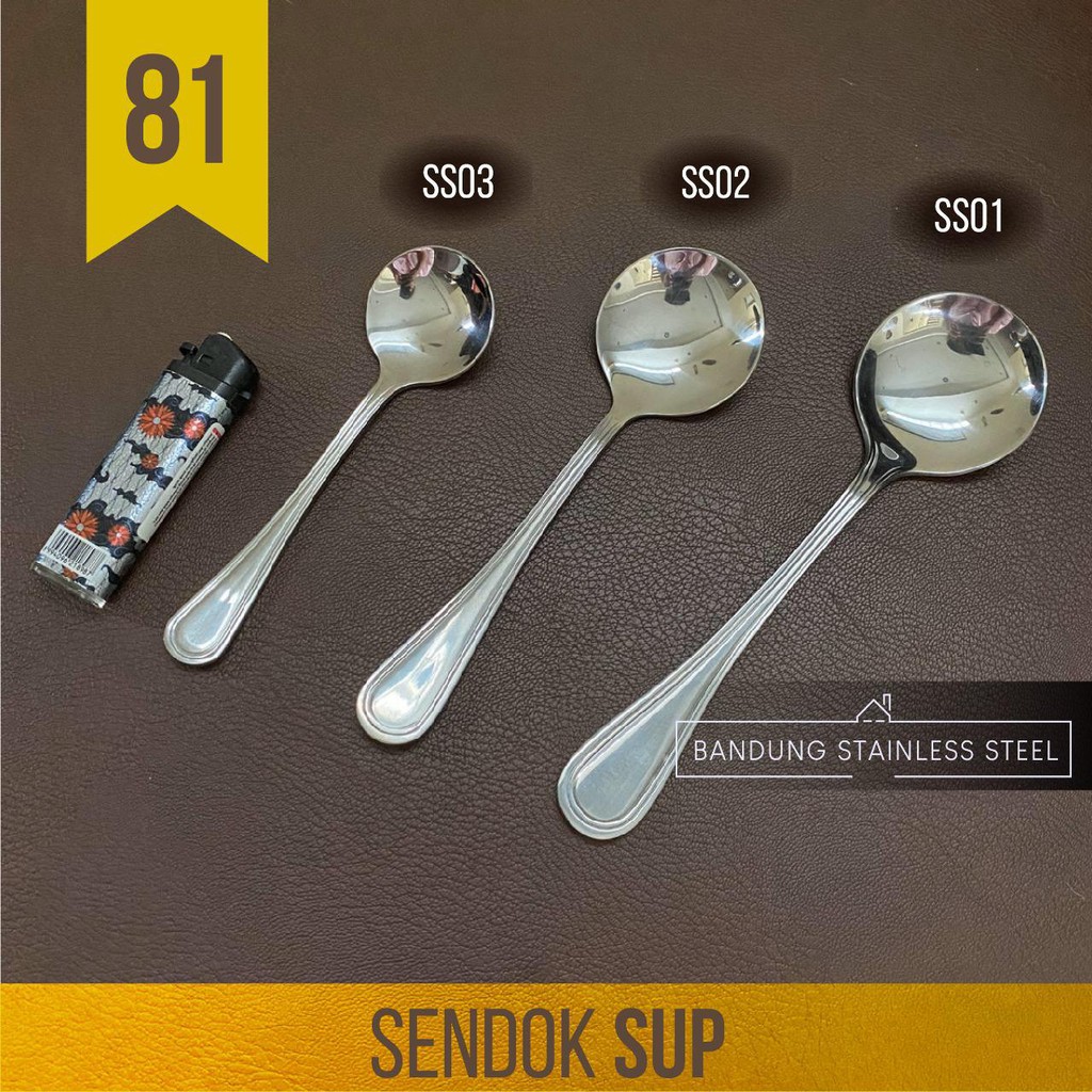 sendok sup bulat sendok es krim ice cream sayur tebal soup spoon hotel kopi stainless elegan