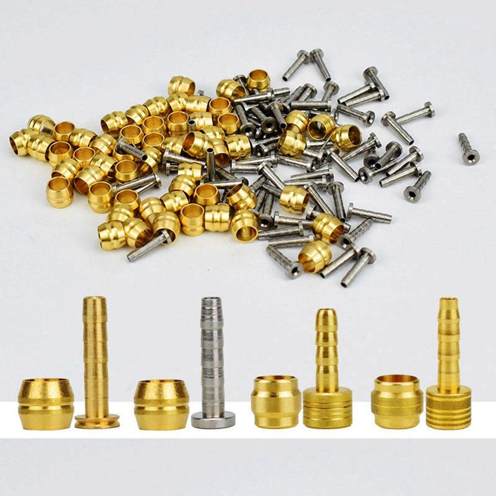 R-FLOWER 10sets Olive Needle Sleeve Kualitas Tinggi Original MTB Sepeda Rem Cakram Hidrolik