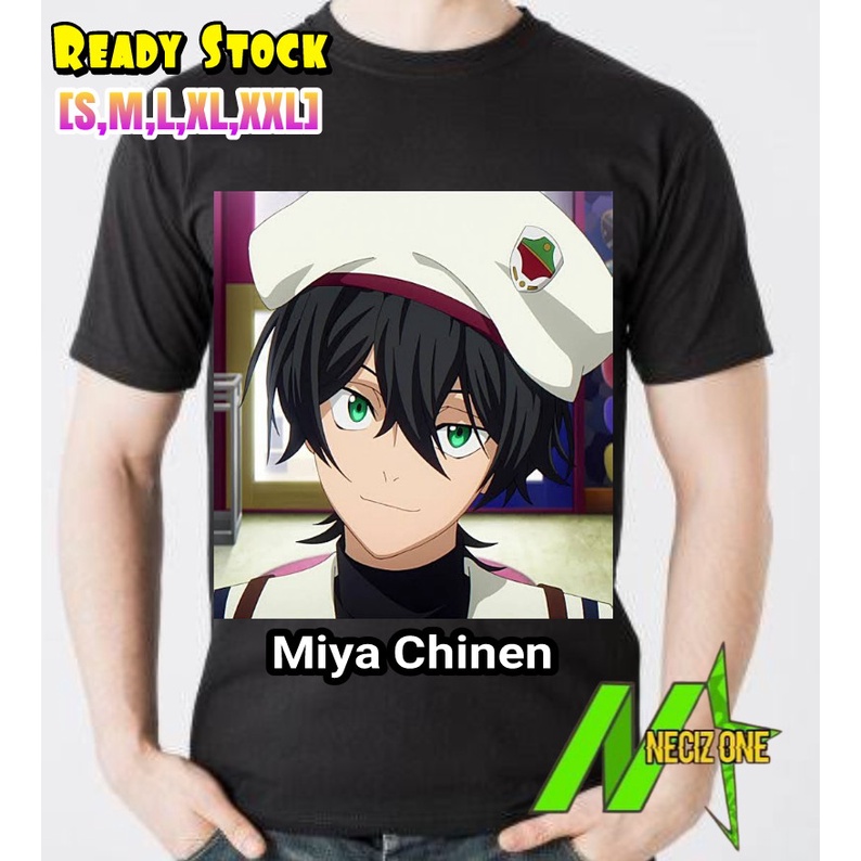 KAOS DISTRO ANIME SK8 THE INFINITY SKATEBOARD MIYA CHINEN CHARACTER-READY LENGAN PENDEK DAN PANJANG)