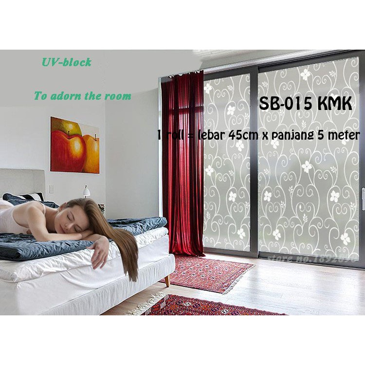 STICKER KACA UK 5 METER X 45CM  SUNBLAST KACA SB 015 SALUR PUTIH STIKER DEKORATIF KACA WALLSTICKER WALSTIKER WALLSTIKER SETIKER STICKER STIKER PINTU KACA JENDELA KACA MEJA KACA