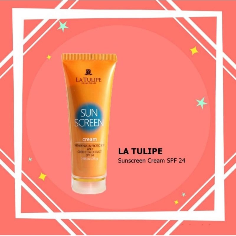 La Tulipe sun screen cream spf 24