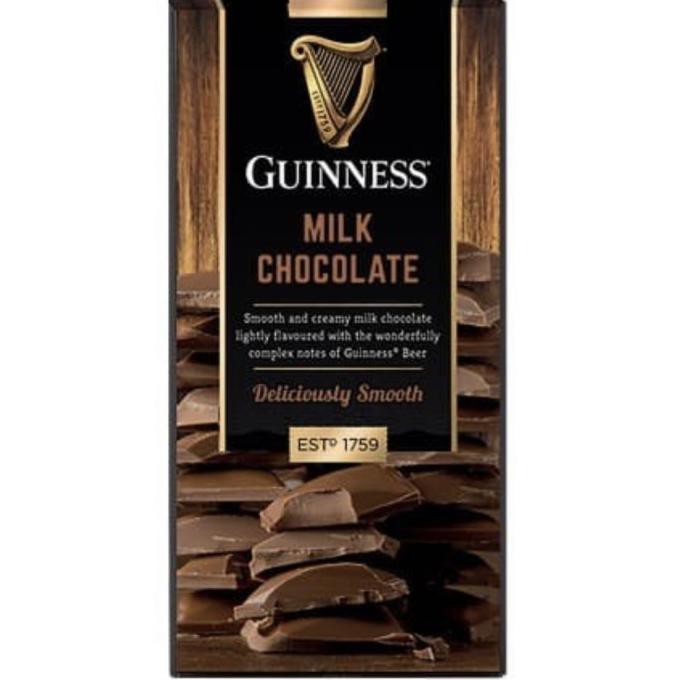 

PROMO GUINESS MILK CHOCOLATE BAR 90GR COKLAT IMPORT GUINESS EROPA MEWAH UNIK