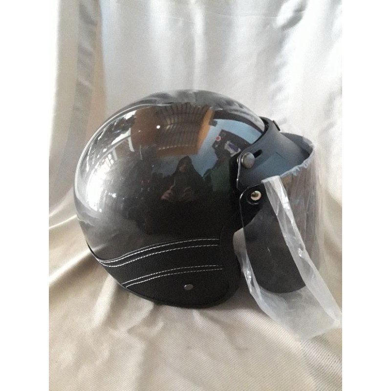 Helm bogo setengah kulit murah
