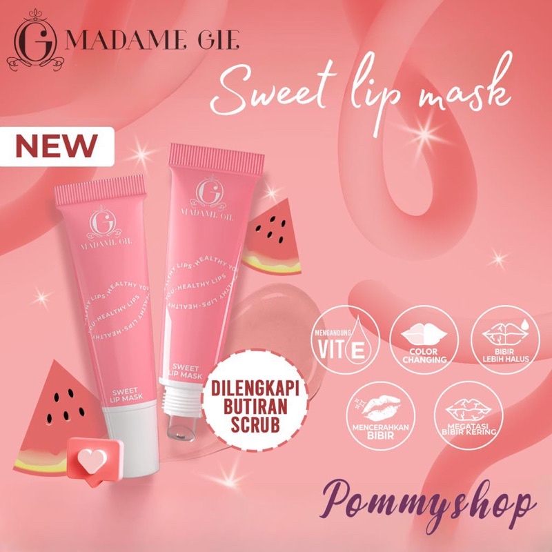 Madame Gie Sweet Lip Mask 10g | Pelembab Bibir