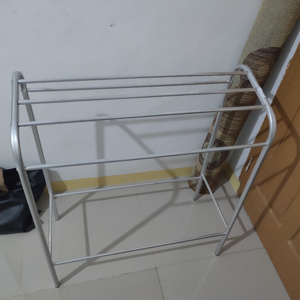 Zh Jemuran Handuk Stainless Murah /gantungan Handuk Berdiri Rak Handuk Kamar Mandi/jemuran Serbaguna