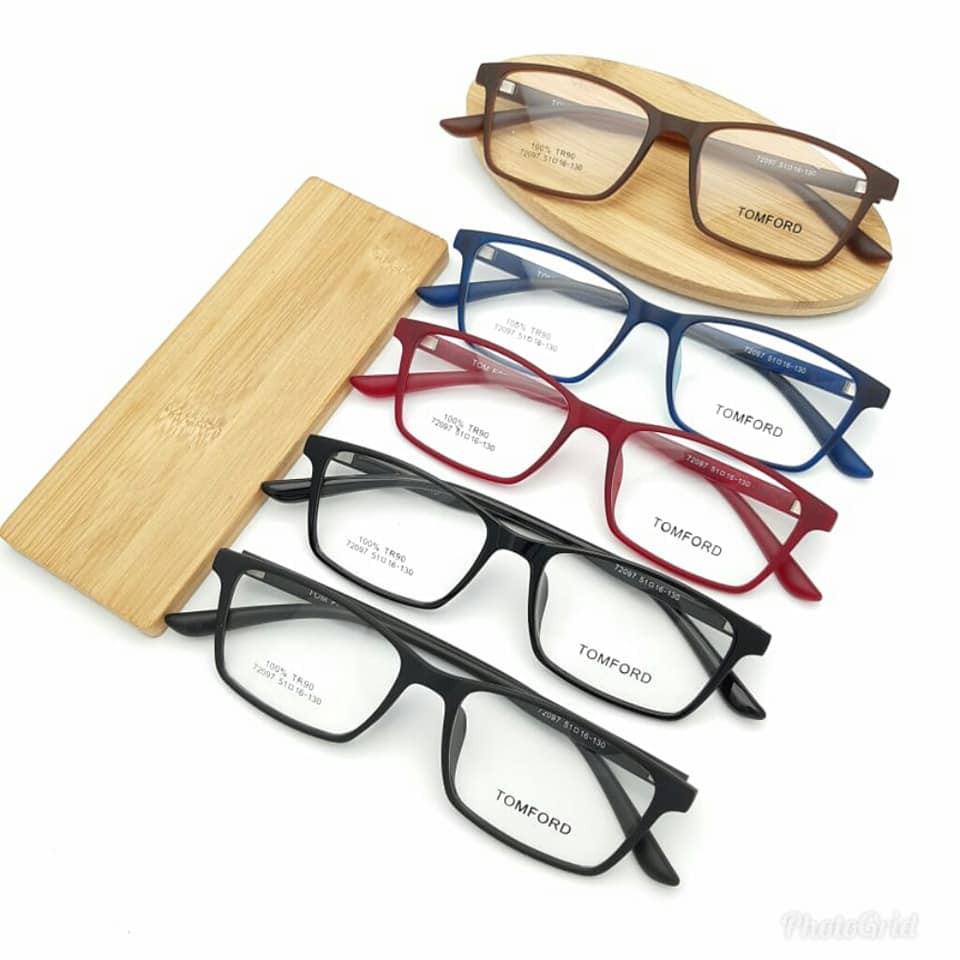 kacamata frame tf wanita & pria 100% tr90 72097 size 51-16-130