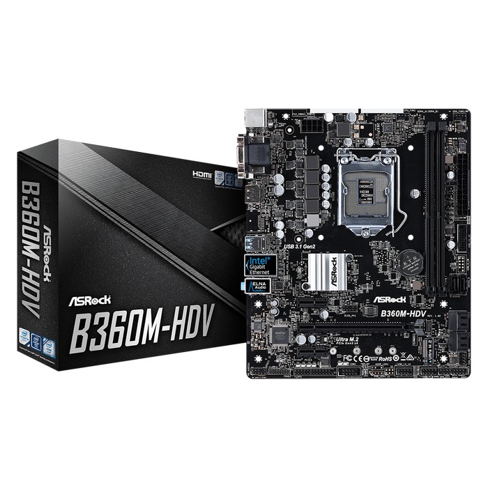 ASROCK B360M-HDV (Socket 1151 Coffee Lake)