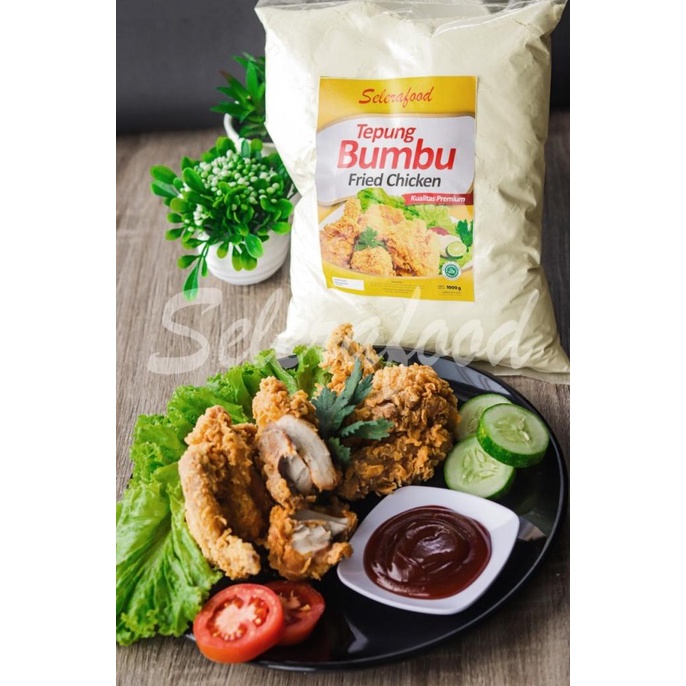 

Tepung Bumbu Fried Chicken Premium Berat 1 Kg Merk Selerafood