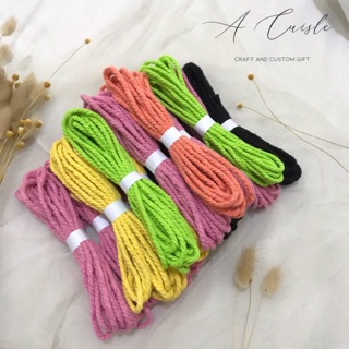 5 METER Benang  Katun 4mm Super Twist Cotton Rope 4mm 