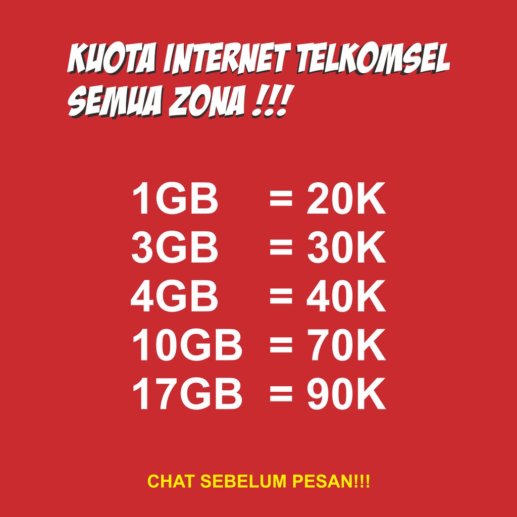 Telkomsel Paket Data Internet