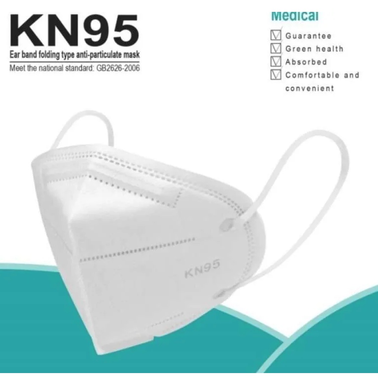 (1 PACK ISI 10 PCS) Masker KN95 KN 95 KN95 Medical Protective Respiratory Mask