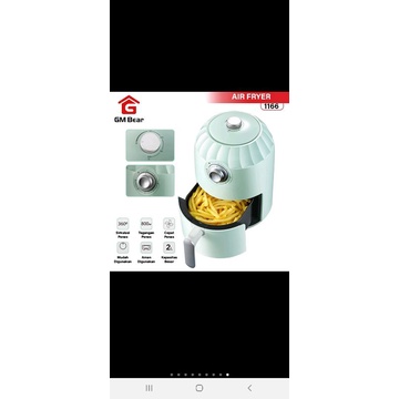 GM Bear Air Fryer Low Watt 2L 1166 Alat penggorengan tanpa minyak
