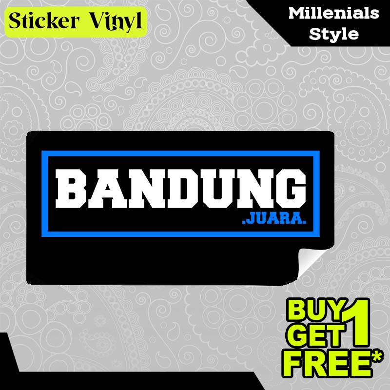 

Stiker Sticker Bandung Juara Bandung Salawasna Gambar Unik Desain Keren dan Kekinian Aesthetic Bahan Vinyl Satuan Anti Air