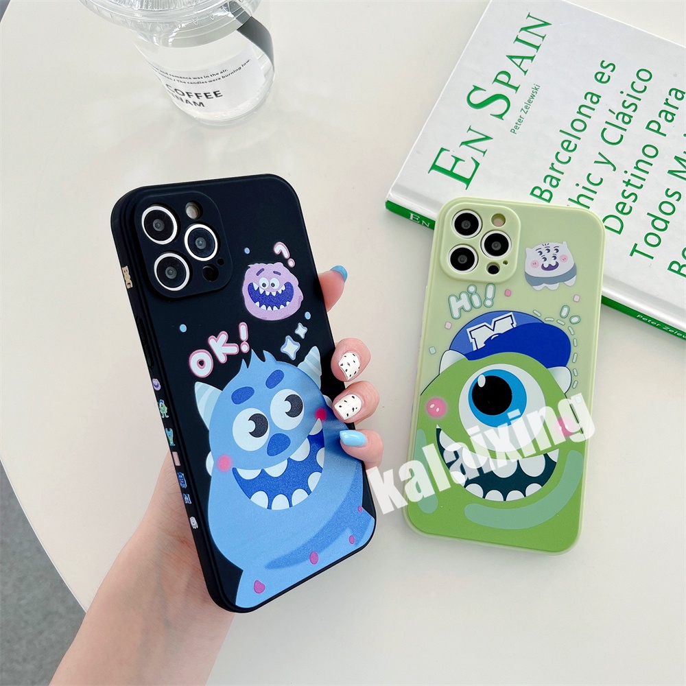 Soft Case Motif Monster Besar Untuk iPhone 14 / 13 / 12 / 11 Pro Max 13mini 12mini X Xs Max Xr 7plus 8plus 6plus 6 6s 7 8