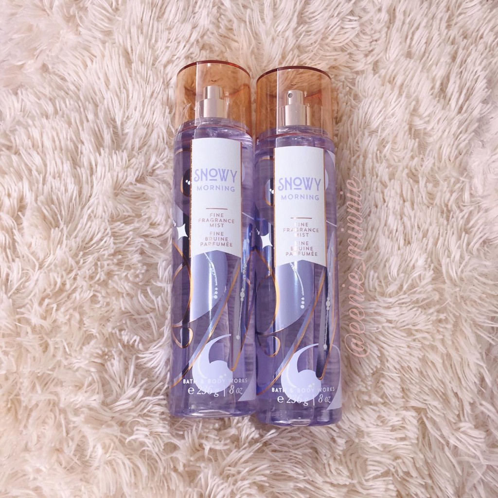 Body Mist Bath & Body Works Snowy Morning/Winter Candy Apple/Vanilla Bean Noel/Coconut Mint Drops