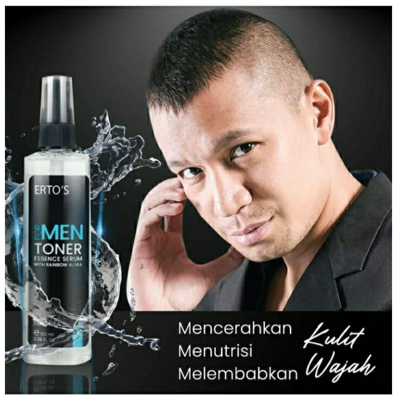 [ORI] Toner Essence Serum Men Mengangkat Sel Kulit Mati &amp; Menyamarkan Pigmentasi Pada Kulit Wajah Pria dengan Kandungan Rainbow Algea - 100ml BPOM