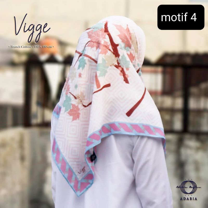 Hijab segiempat  Vigge motif by Adabia mufler