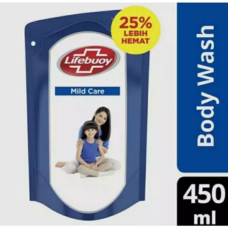 LIFEBUOY Body Wash Mild Care Pouch 450ml