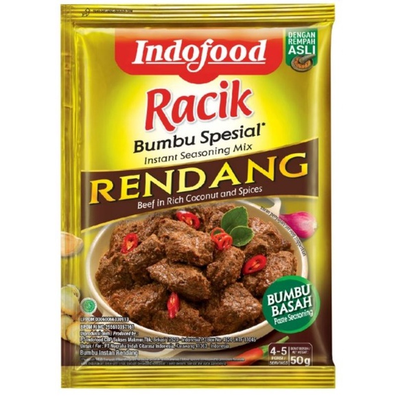 

Indofood Racik Bumbu Rendang 50gr