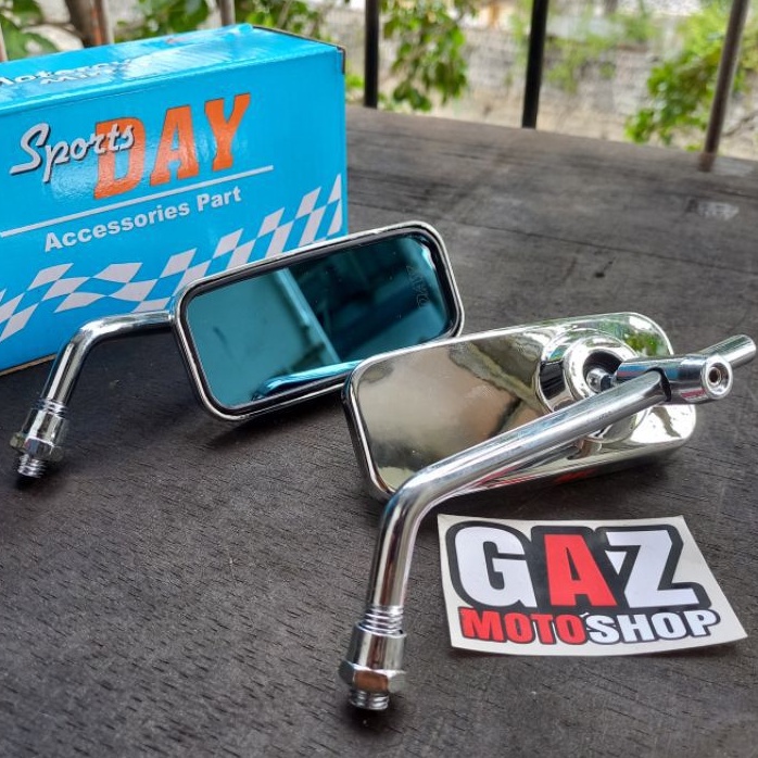 Spion Day Crhome Hitam Sepion Daytona Kotak Mini Honda Yamaha Spion CB GL MP Fazzio