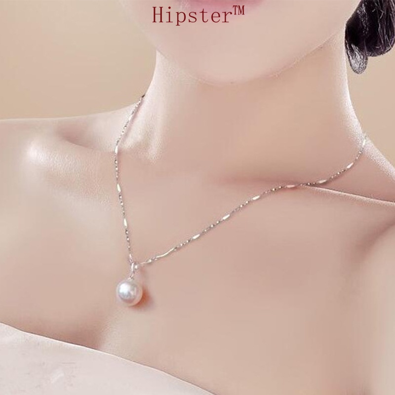 Hot Sale Natural Freshwater Pearl Pendant Japanese and Korean Simple Necklace