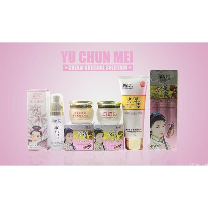 Termurah Paket Yu Chun Mei - Cream + Cleanser + Serum Bpom Original