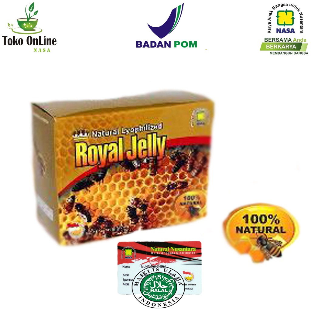 Natural Royal Jelly Nasa Penyubur Kandungan Paska Keguguran / Toko Online Nasa