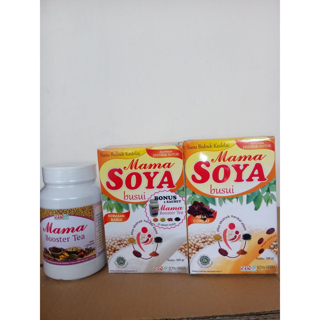 Paket hemat dan komplit mama booster tea, mama soya, mama honey