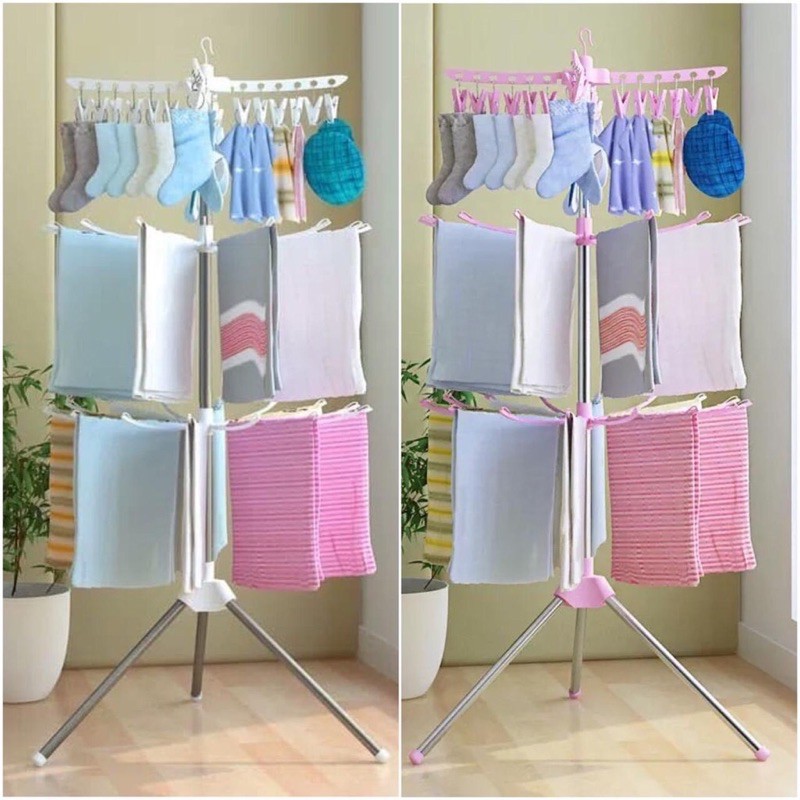 GS049| JEMURAN MENARA JUMBO / JEMURAN BAJU BAYI FOLDABLE