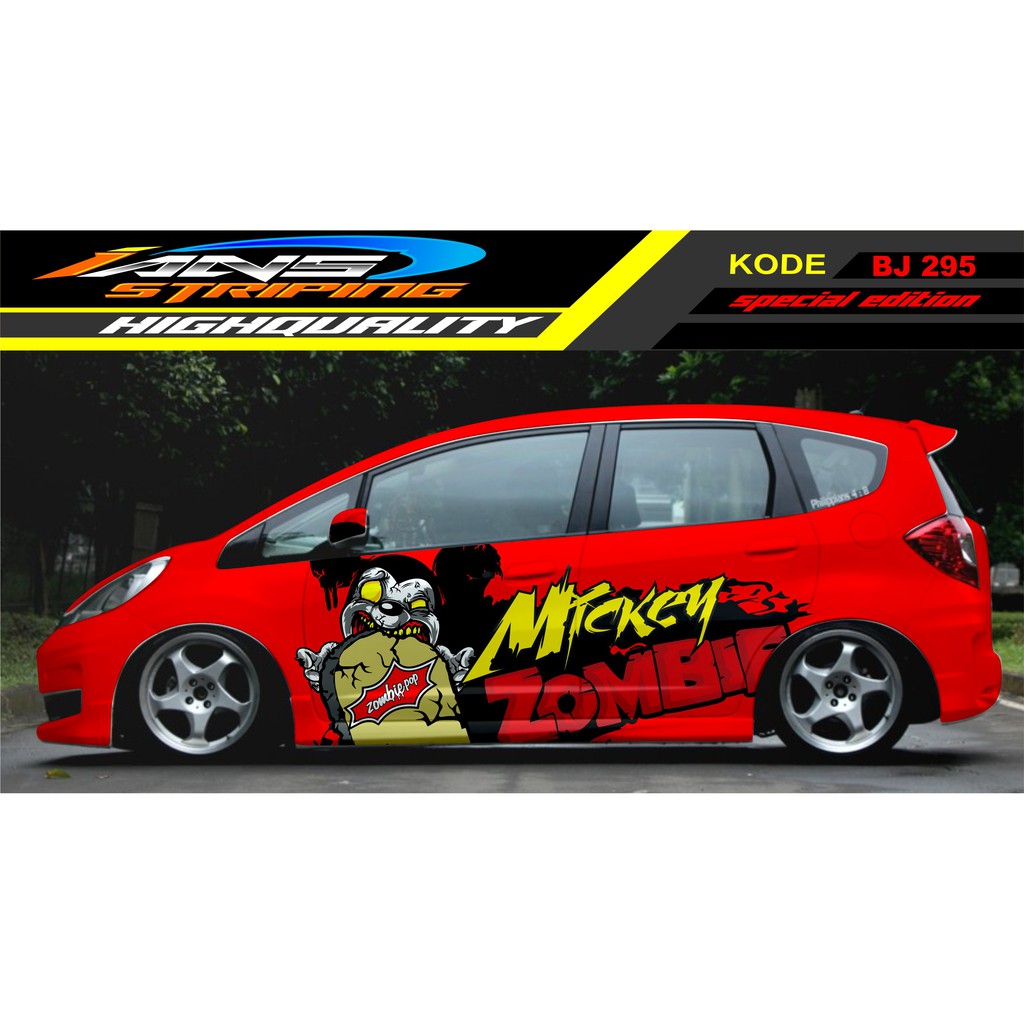 STICKER MOBIL JAZZ, BRIO / DECAL STICKER MOBIL / STIKER JAZZ, BRIO, AGYA, YARIS