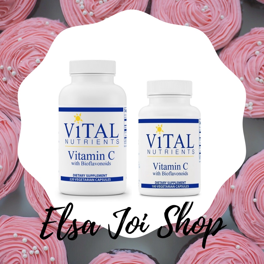 Vital Nutrients Vitamin C with Bioflavonoids Vegetarian Capsules