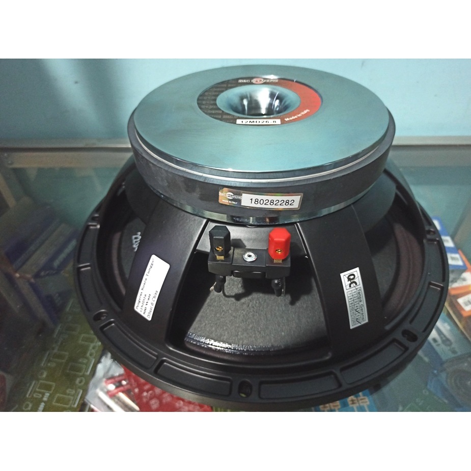 PROFESIONAL LOAD SPEAKER BNC B&amp;C 12MD26 LOW MID 850W 12 INCH