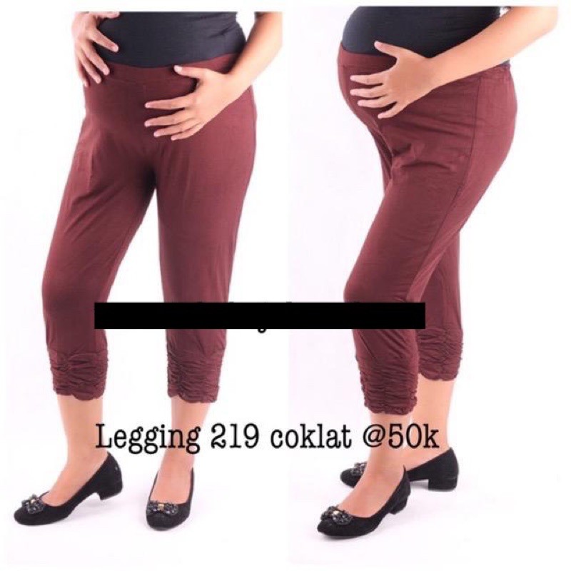 Celana hamil lengging 219 coklat