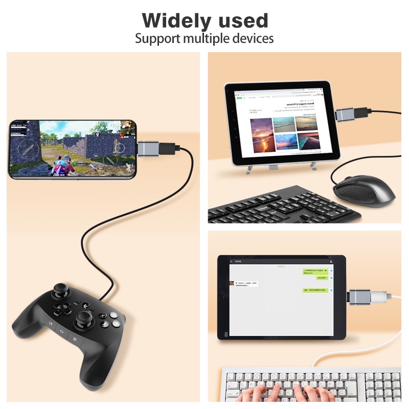 1Pcs Type C To USB 3.0 OTG Adapter USB Female Converter For Macbook Mobile Phone Game