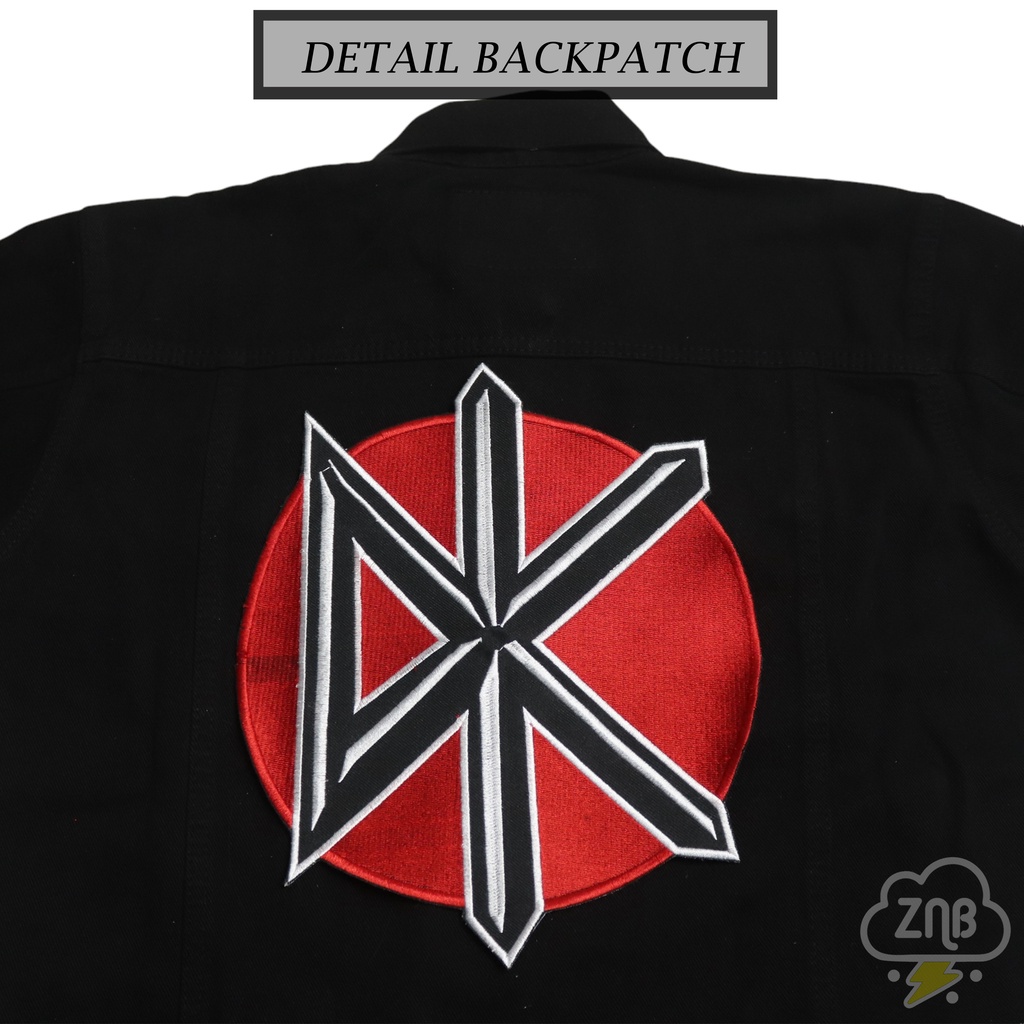 Backpatch Bordir Patch Punggung Tempelan Jaket Patch Dead kennedys