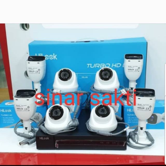 PAKET CCTV HILOOK 8CH 2MP HARDISK 1TB + KABEL 100M KOMPLIT TGGL PASANG MURAH