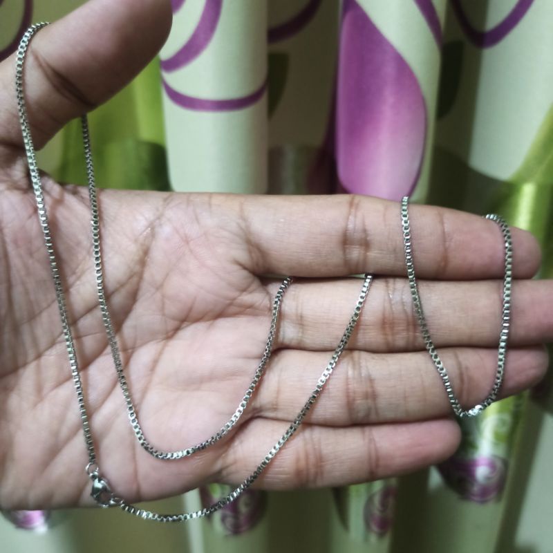 KALUNG TITANIUM ITALI 1,5 WARNA SILVER