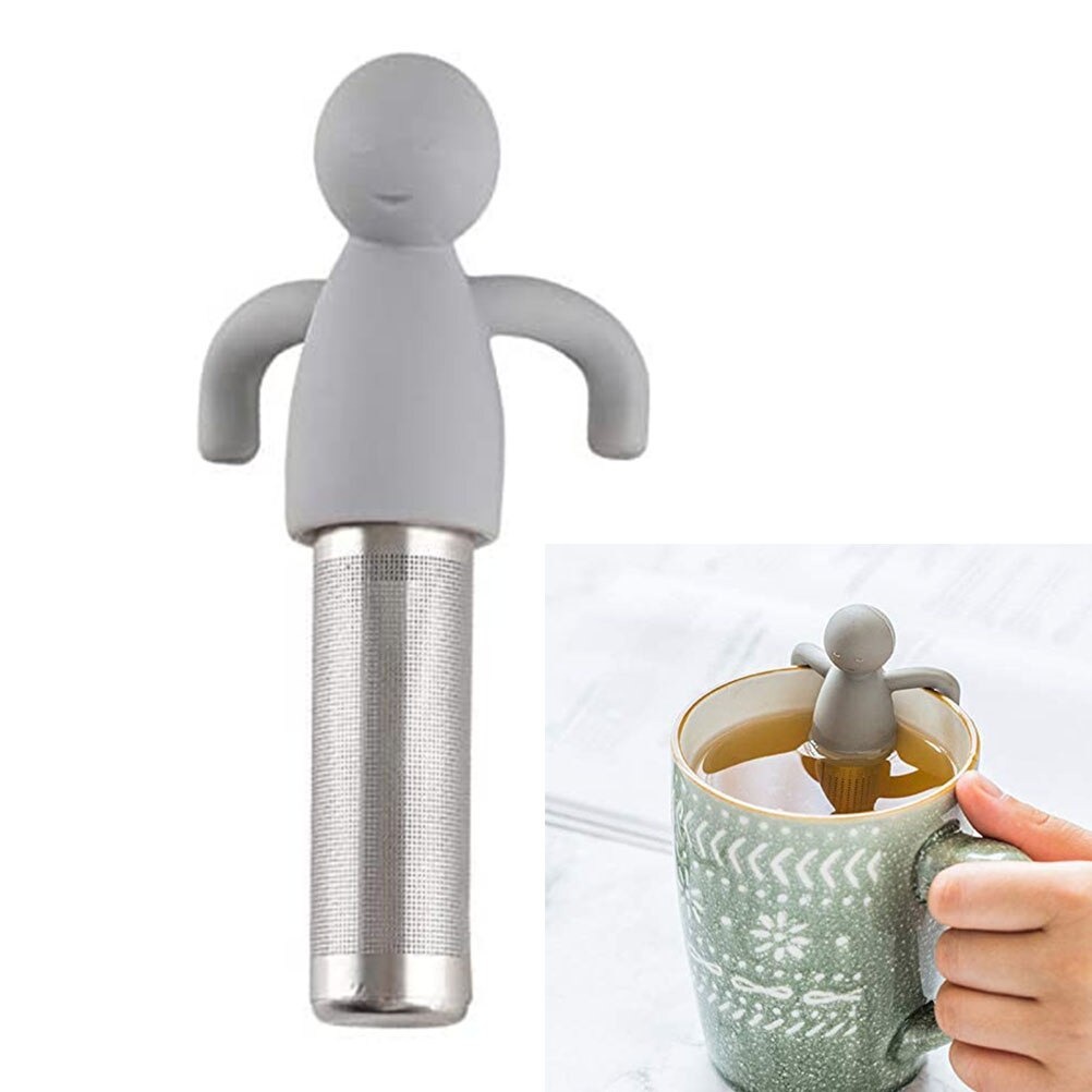 Bisa COD Saringan Teh Tea Filter Infuser Herb Spice Filter Strainer Model Chilling Man - BalmyDays K