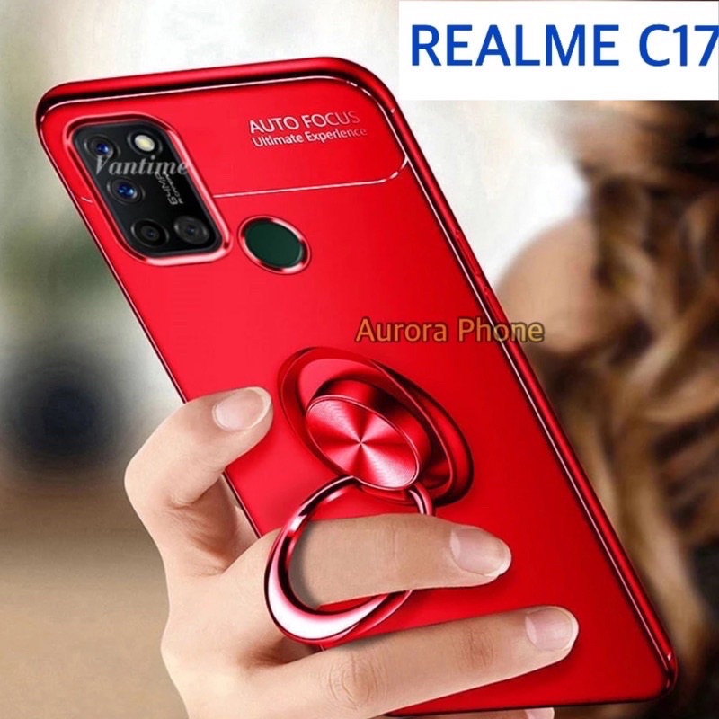 Softcase Realme C17 Autofocus Invisible Ring Realme C17 Casing