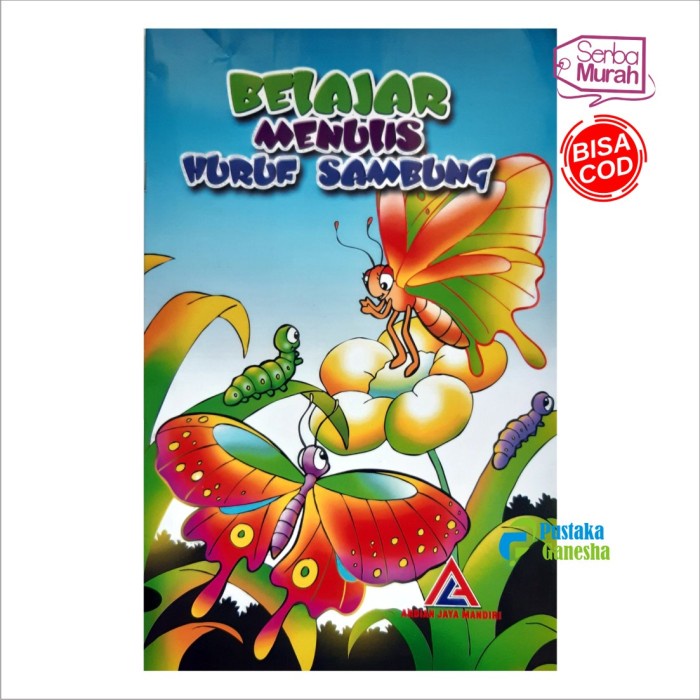 Buku TK Belajar Menulis Huruf Sambung Latihan Anak PAUD RA Playgroup Penerbit Ardian Jaya Mandiri