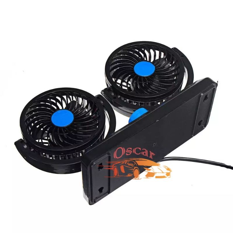 Kipas Angin Mobil Double Fan 12V/24V / Kipas Angin Mobil 12Volt / Kipas Mobil Single Fan 12V/kipas usb