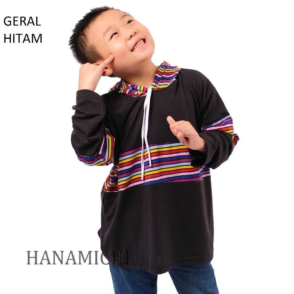 Hanamichi GERAL Hoodie Anak Lengan Panjang