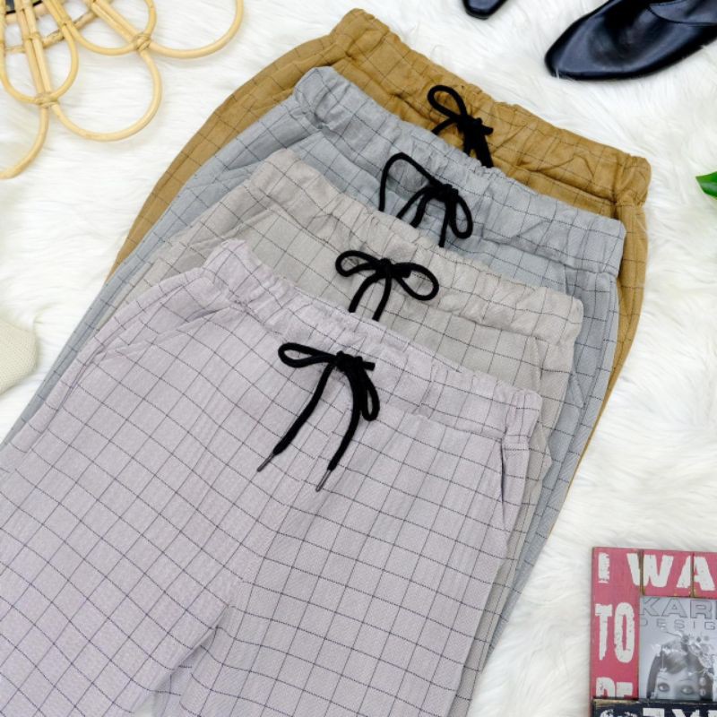 Pant stik balik/kotak kotak/premium/bangkok/import