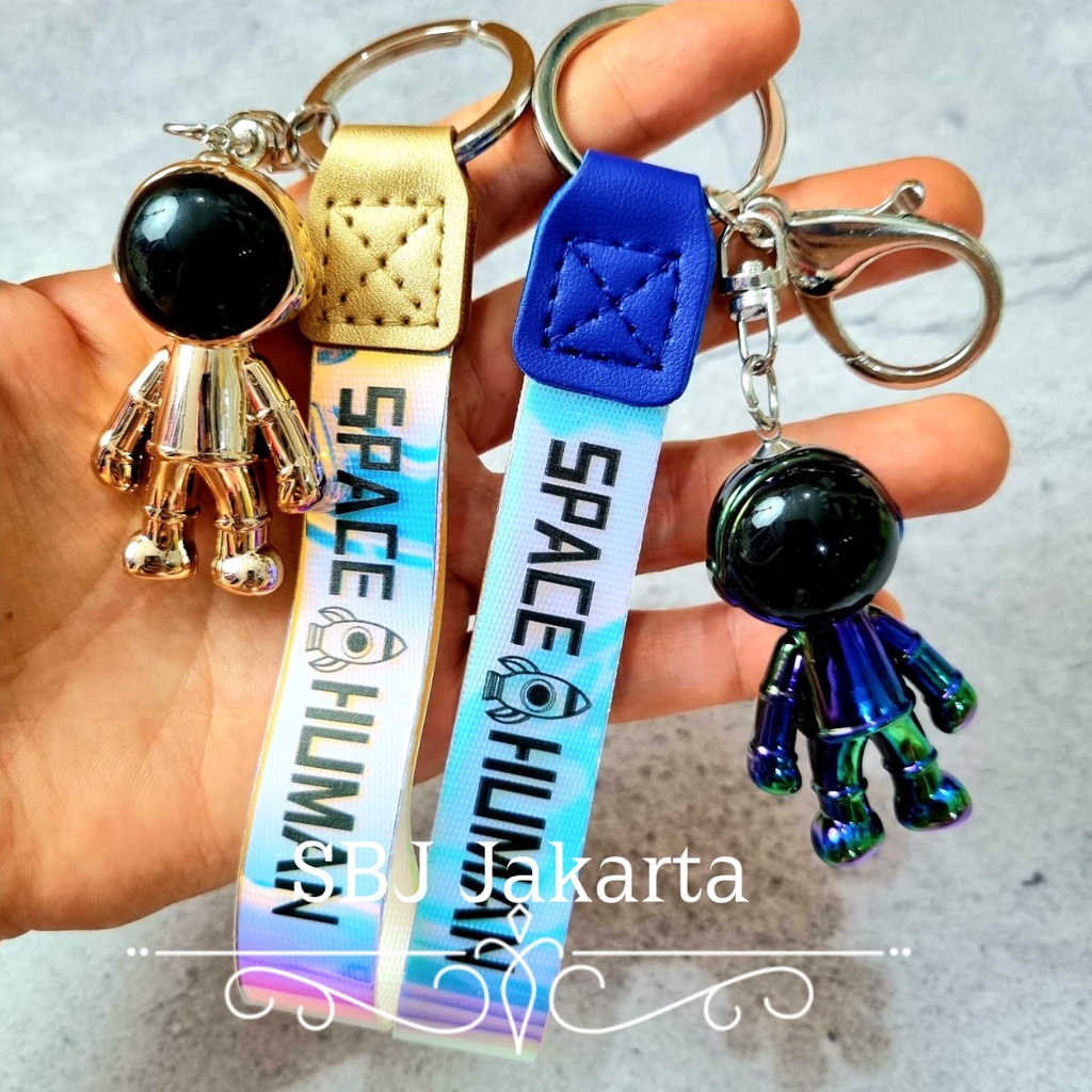 Gantungan kunci keychain Astronot Space human aksesoris tas