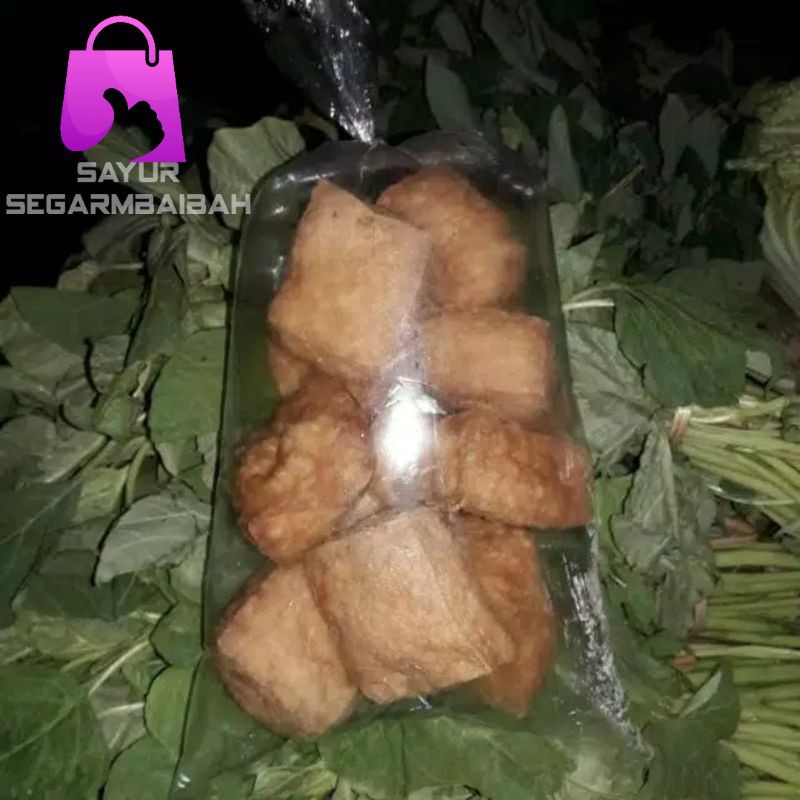 

tahu goreng kering kopong/sayursegar